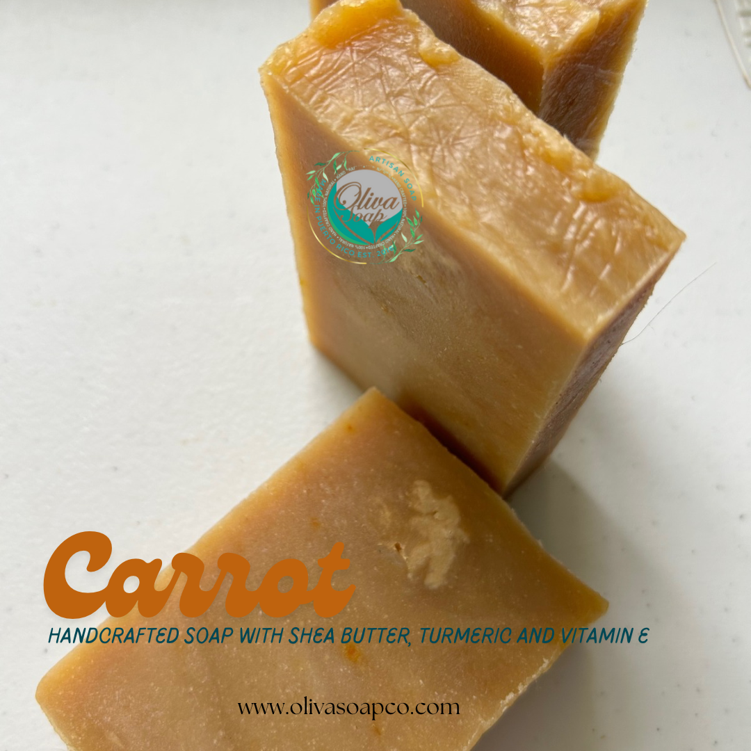 Carrots with turmeric, shea butter and vitamin e