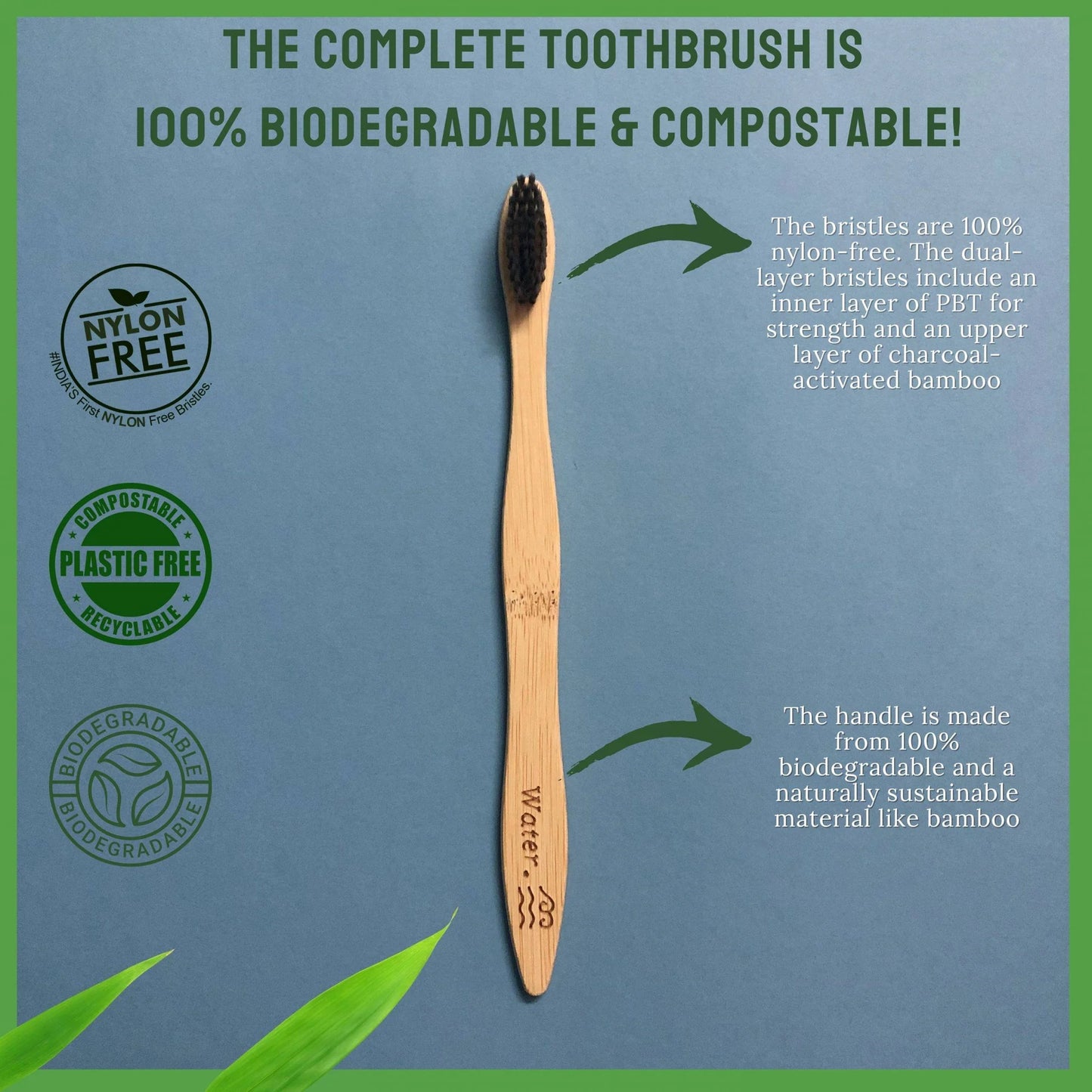 Biodegradable Bamboo Toothbrush