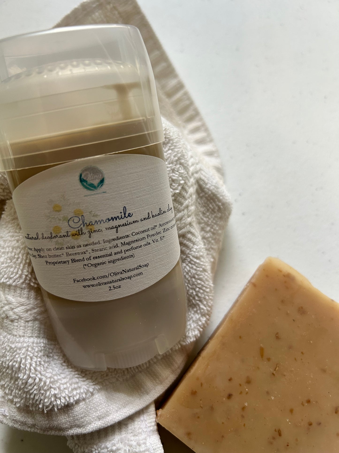 Chamomile Natural deodorant with magnesium