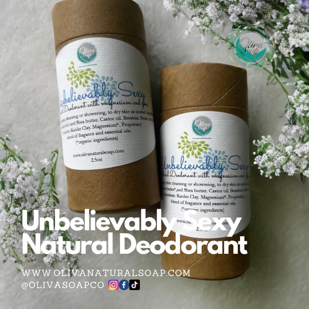 Unbelievably Sexy Natural Deodorant with zinc and magnesium
