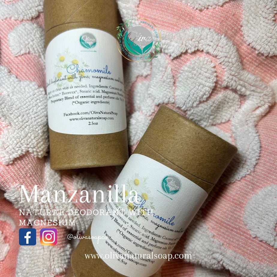 Chamomile Natural deodorant with magnesium