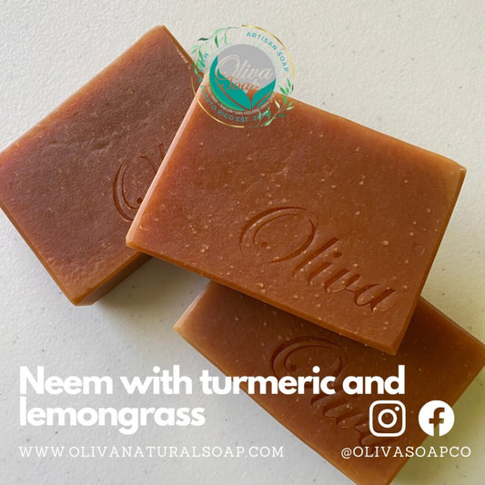 Neem with turmeric and lemongrass soap